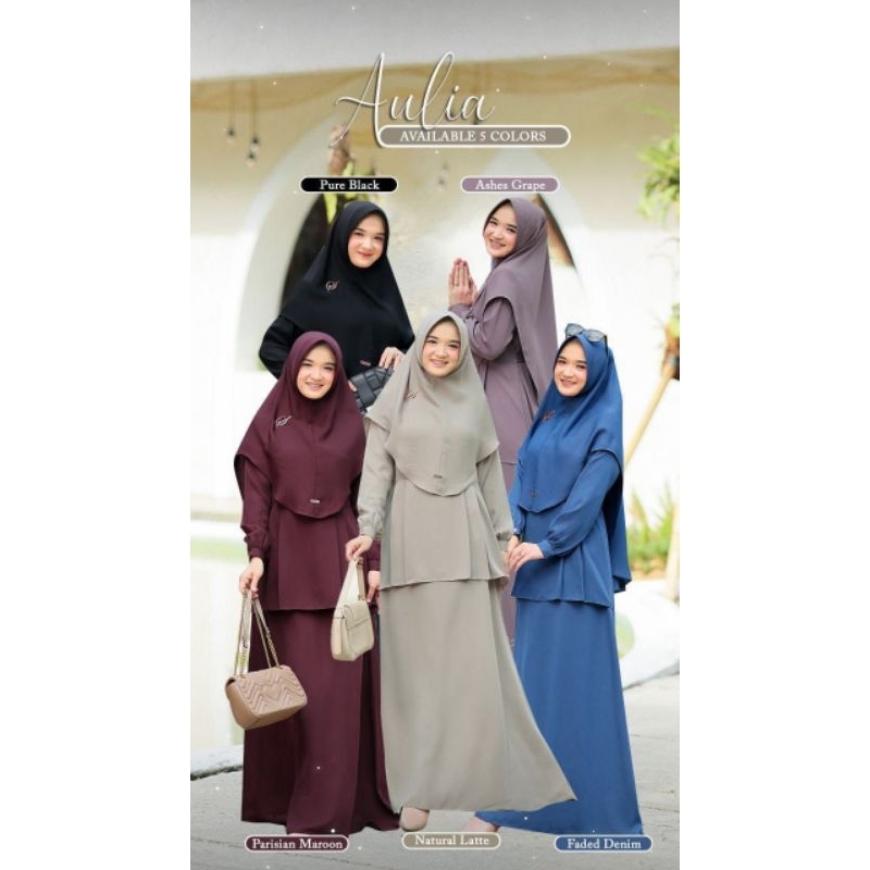 AULIA DRESS BY SALVINA HIJAB ORIGINAL