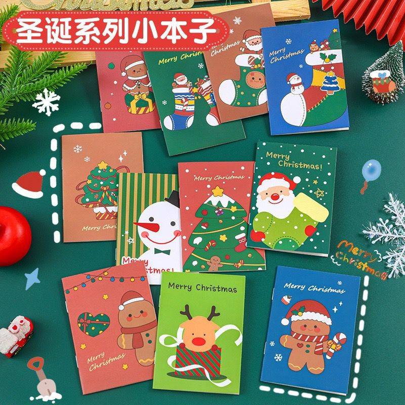 

DY PACK BUKU TULIS MINI CHRISTMAS AESTHETIC/ BUKU CATATAN MOTIF NATAL LUCU HN-08