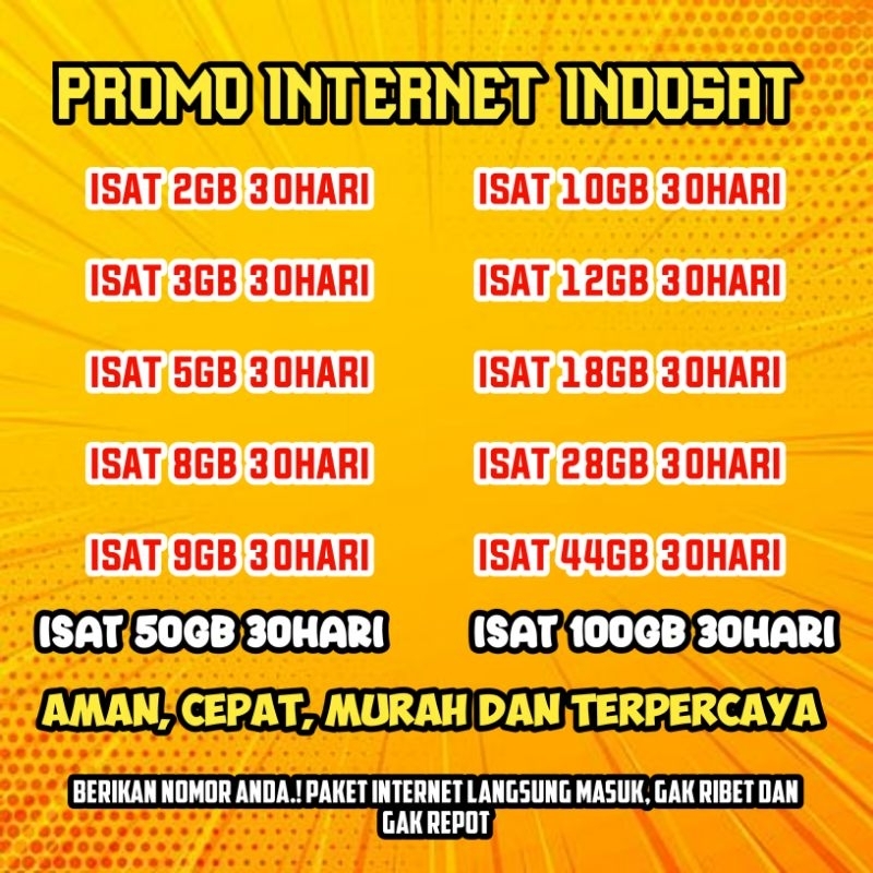 PROMO INTERNET INDOSAT