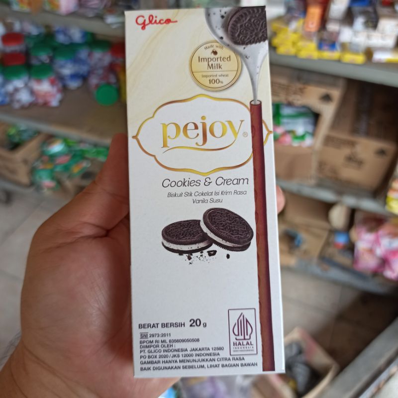 

Pocky PEJOY Biskuit Stick Rasa Cokelat Isi Krim Rasa Vanila Susu