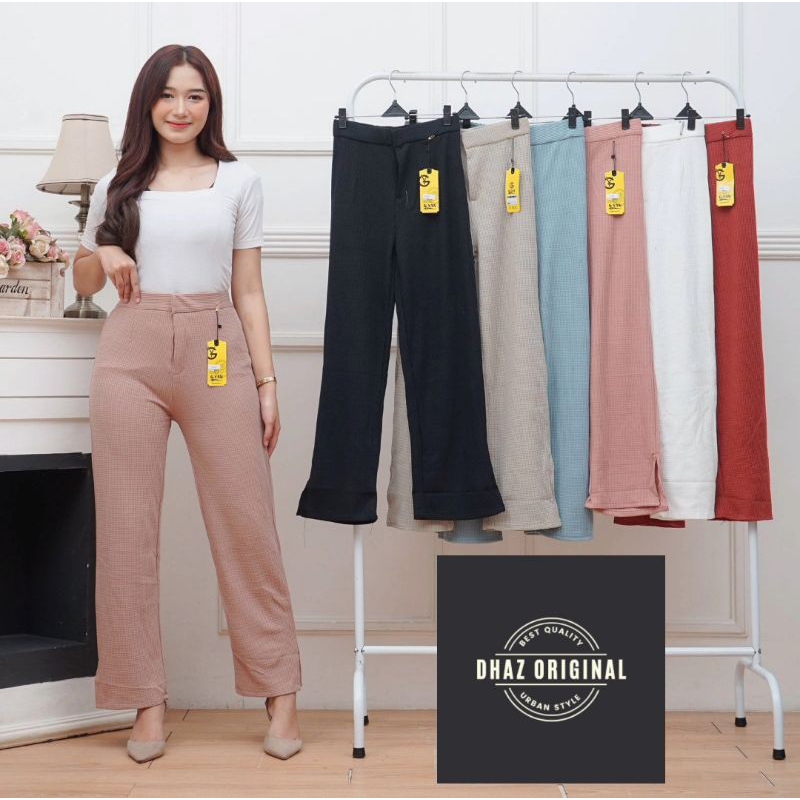 CELANA KNIT WAFFLE SLIT // KULOT HIGHWAIST SLIT // KOREAN STILE