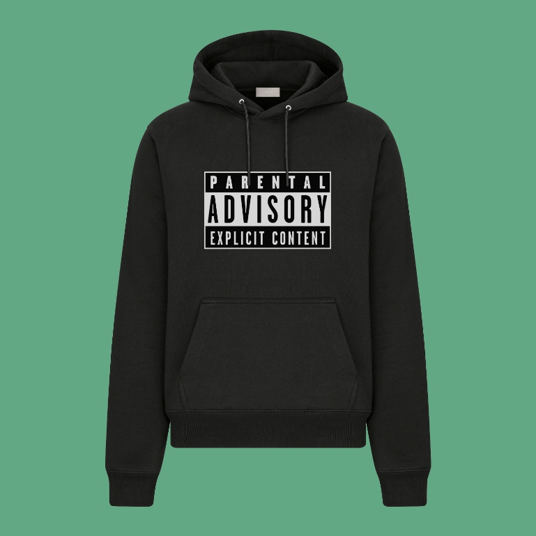Hoodie Sweater Parental ADVISORY explicit content premium fleece Clothing