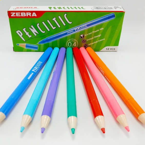 

1 BUAH PENCIL TIC I PULPEN GEL WARNA-WARNI ZEBRA 0,4