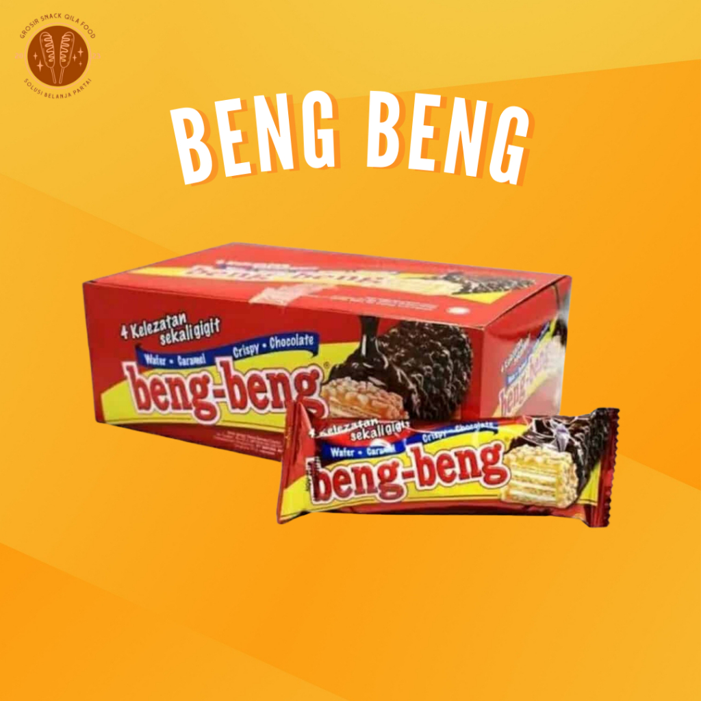 

BISKUIT BENG BENG CHOCOLATE COKELAT CRISPY WAFER 1 BOX SNACK MAKANAN RINGAN COKLAT