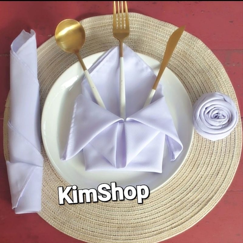 SERBET NAPKIN FOLDING HOTEL CAFE RESTO UKURAN 50x50cm