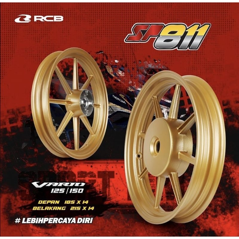 VELG RCB VARIO BEAT VARIO 125/150 SP811 PALANG 8 GOLD ORIGINAL RCB