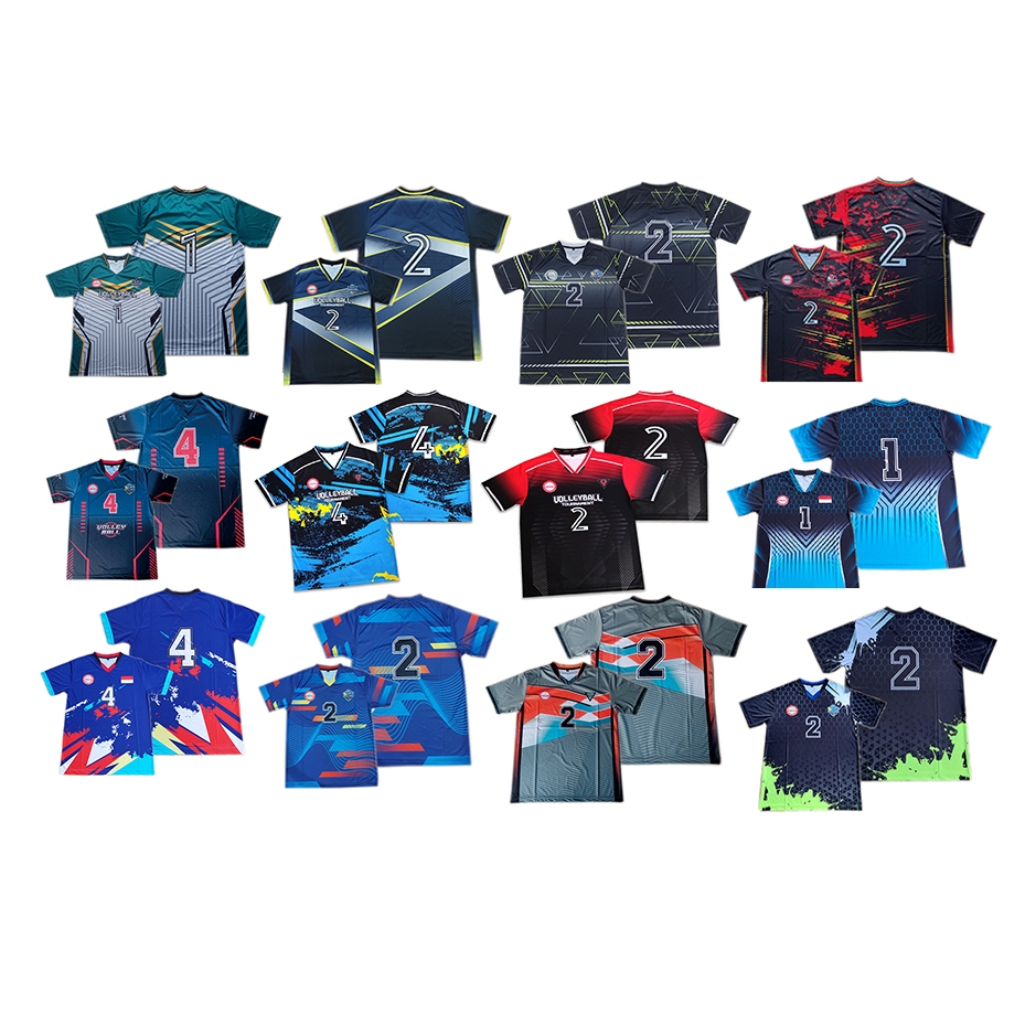 baju kaos olahraga bola voli putra full printing/ baju volly ball/ jersey olahraga printing