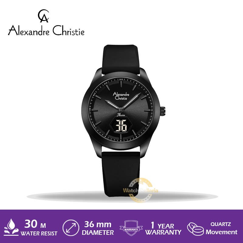 Jam Tangan Wanita Alexandre Christie AC 9394 LH RIPBA Original Murah