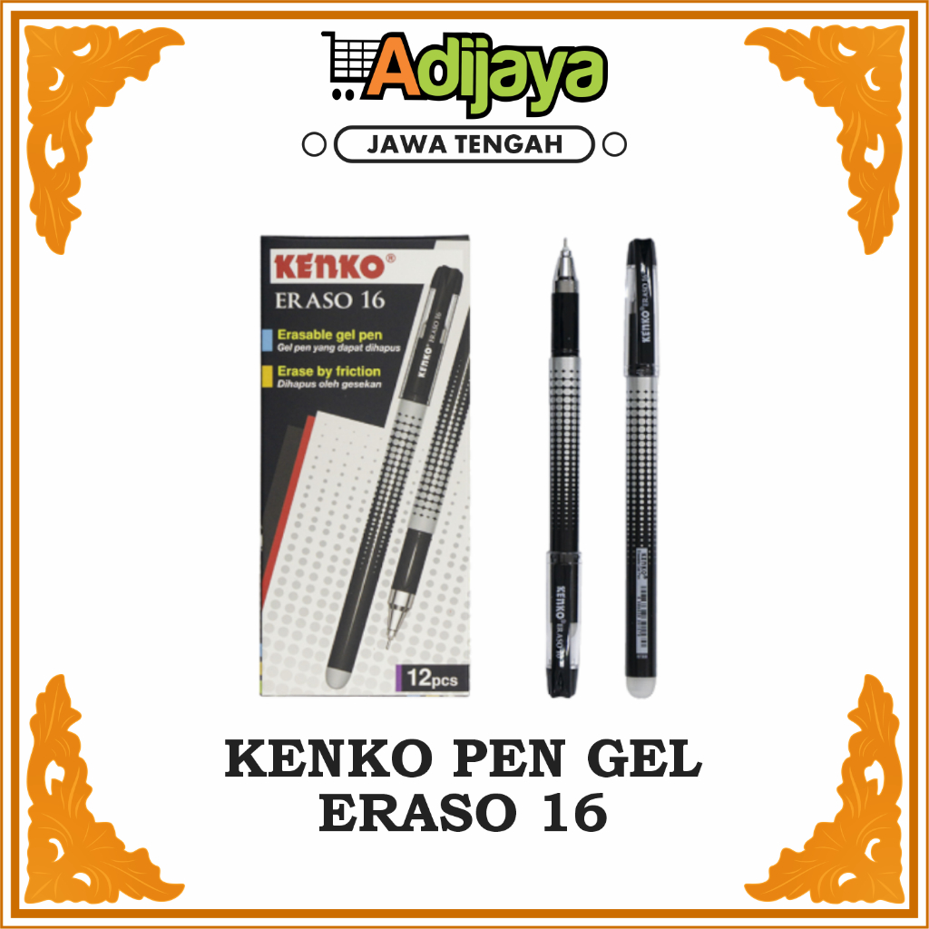 

Pulpen Kenko Eraso 16 Pen + Penghapus Bisa Dihapus