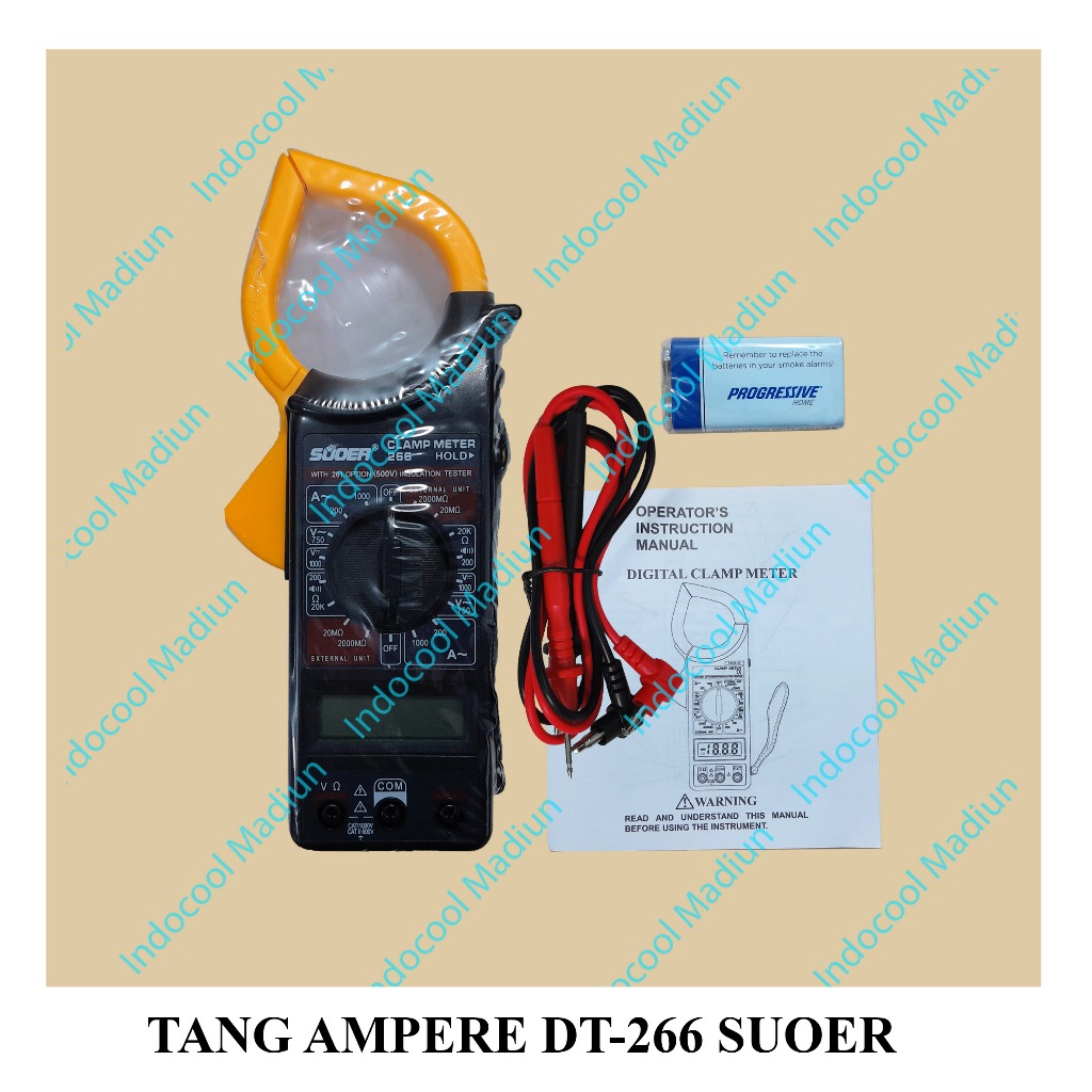 TADS TANG AMPERE DIGITAL DT266/DIGITAL CLAMP METER/TANG AMPERE DT-266 SUOER