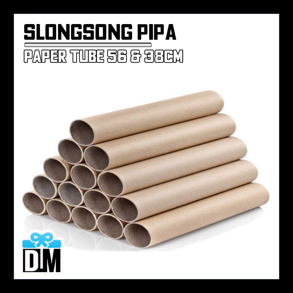 

Tabung Tube Slongsong Paralon Pipa KardusTebal Kokoh Packing Gulungan Arsitek Sipil