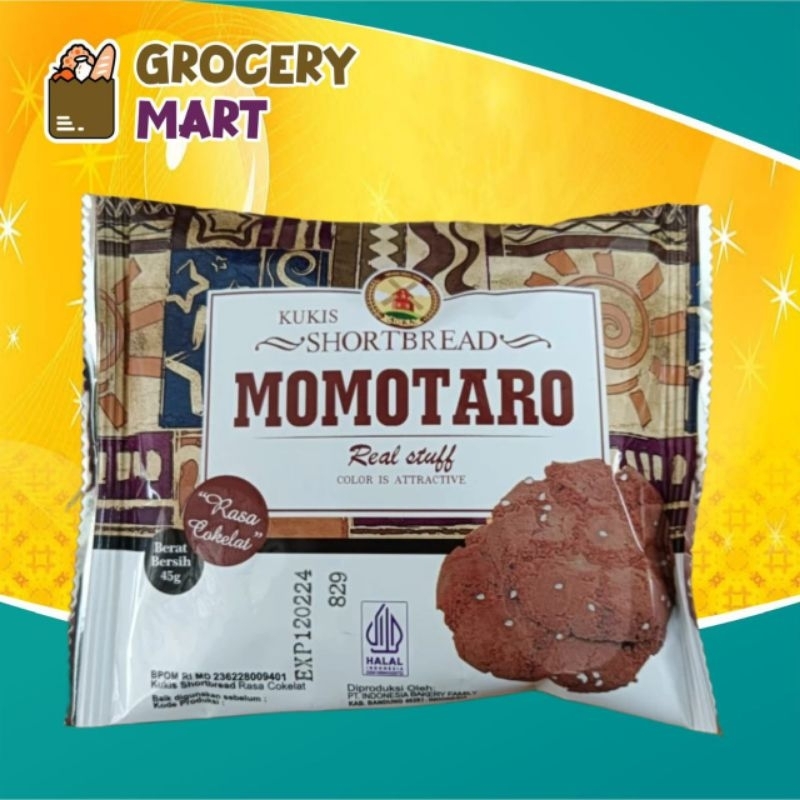 

AOKA Kukis ShortBread MOMOTARO Rasa Cokelat 45gr -1PCS