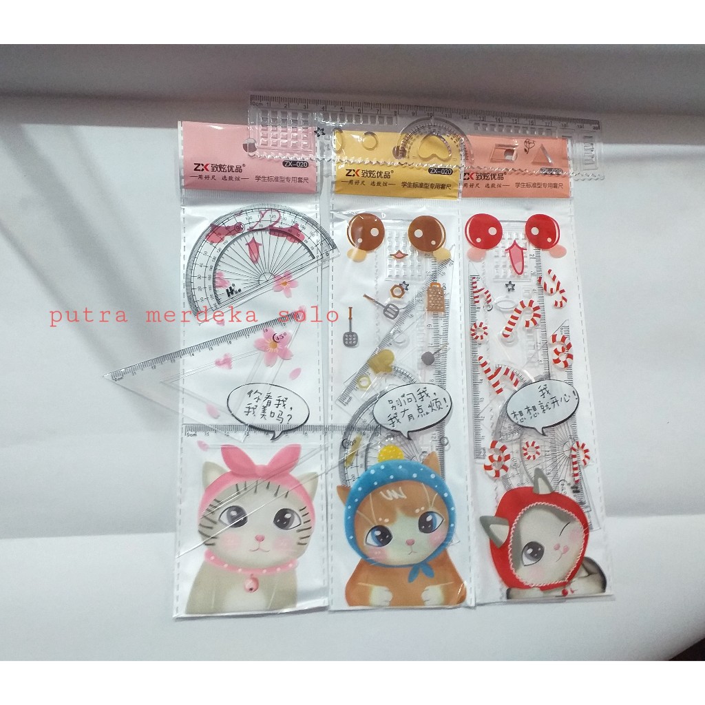

Penggaris Set Fancy Series Karakter Lucu Unik