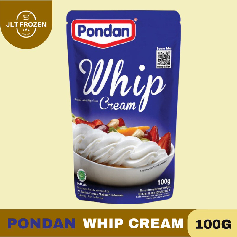 

Pondan Whip Cream Bubuk / Premix Bubuk Instan Krim Kue - 100g