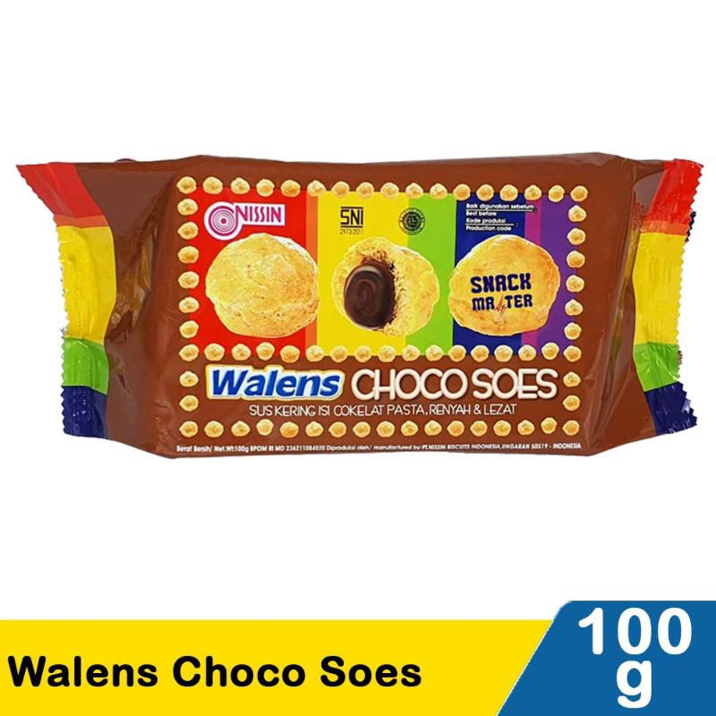 

NISSIN WALENS CHOCO SOES 100GR/BISKUIT COKELAT/