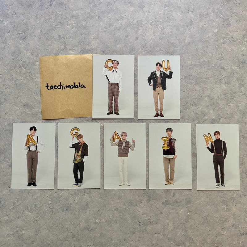 BTS magic shop mini photocard C U Again version - official bangtan mini photocard RM jin suga jhope 