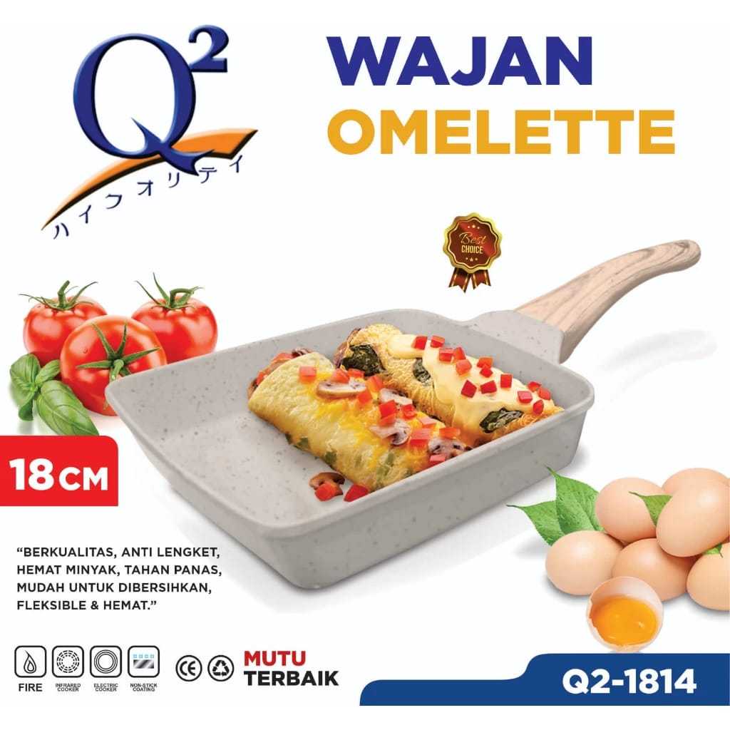 Wajan Penggorengan Kotak Anti Lengket Wajan Telur Omelette Fry pan