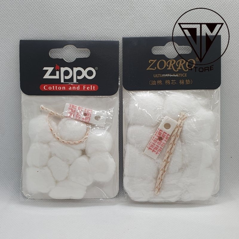 KAPAS ZIPPO & ZORRO UNTUK ZIPPO PLUS SUMBU DAN TUTUP INSERT