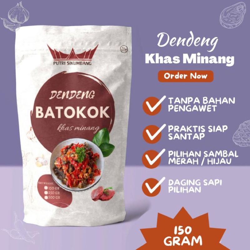 

150gr Dendeng Batokok Putri Sikumbang