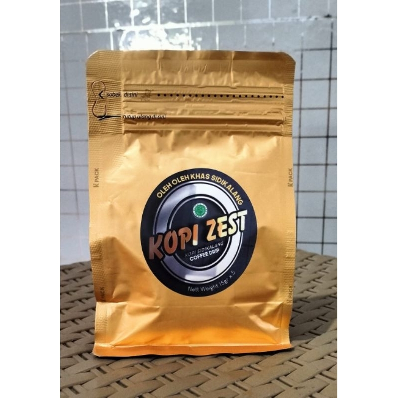 

Drip Kopi Zest Sidikalang Arabica ( tanpa gula ) isi 5 Pcs