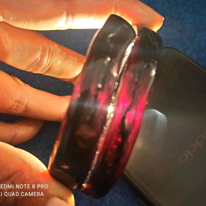 Gelang akar bahar merah cristal tembus cahaya/gelang akar bahar/gelang akar bahar merah asli