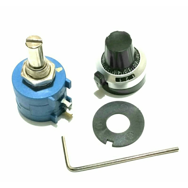 Potensio Bourns 10 Putaran 100K OHM + Knob Potensio Bourns