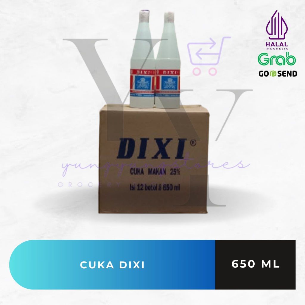 

1 Dus Isi 12 Botol Cuka Dixi 650 ml