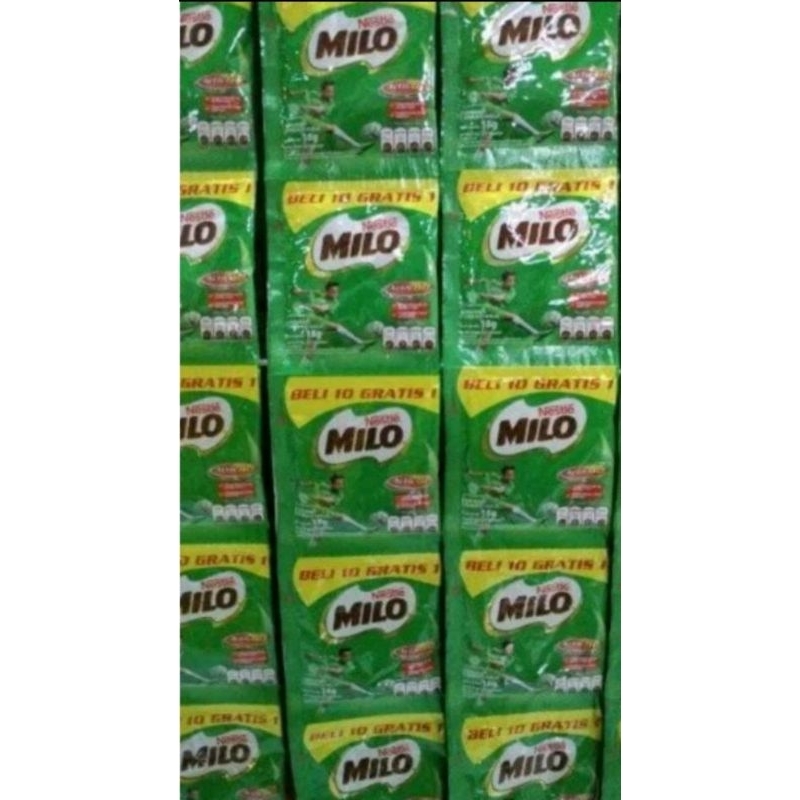 

milo renceng isi 10 gratis 1 (isi 11) 22gr