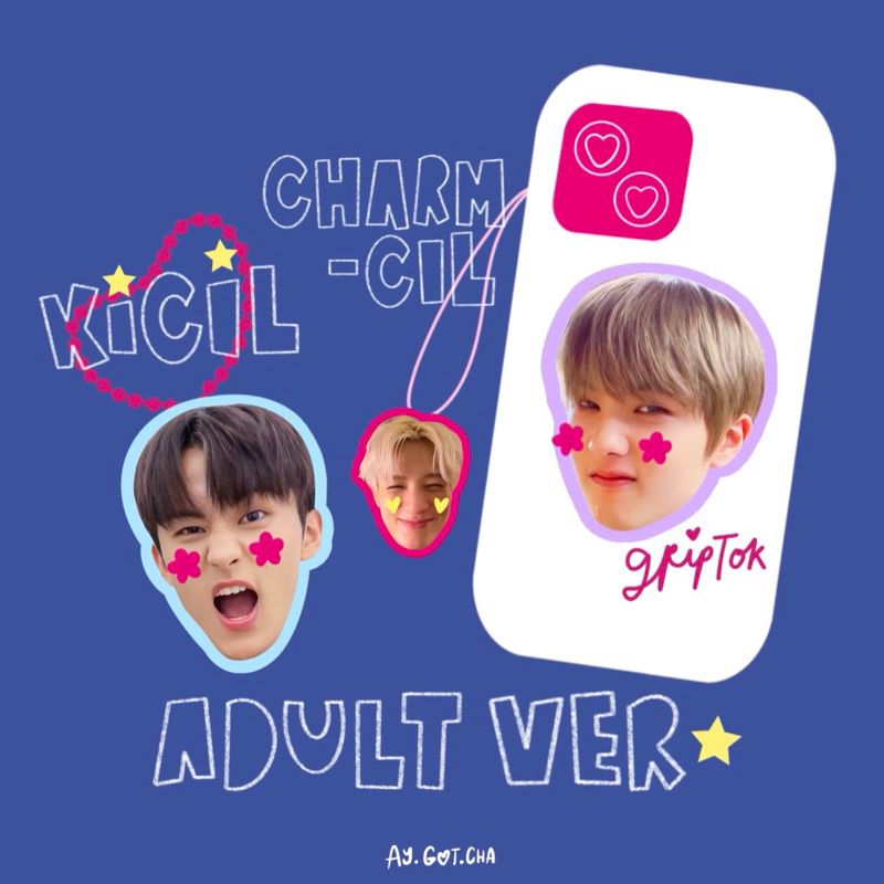 KEYCHAIN GRIPTOK PHONESTRAP ⭐️ NCT SVT EXO RIIZE AESPA