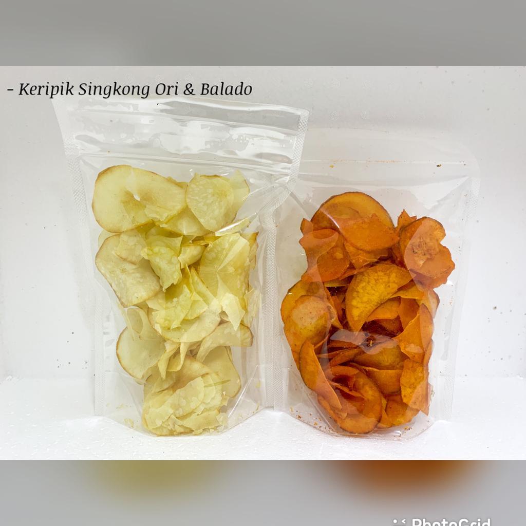 

KERIPIK SINGKONG ORI/BALADO/RAWIT/JAGUNG 100gr, 250gr, 500gr