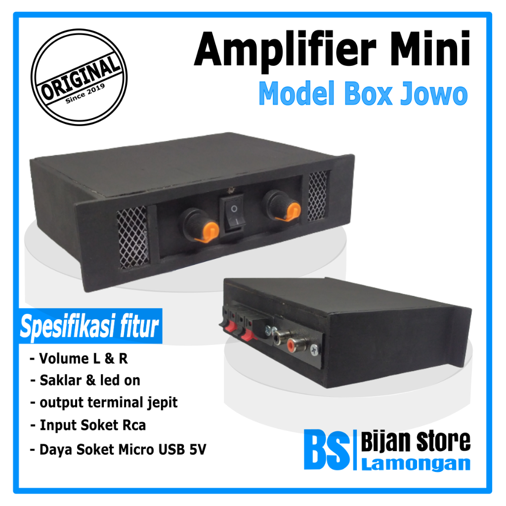 Power Ampli Mini Model Box Jowo Cocok Buat Sound Miniatur bisa Speaker 12 Inch Amplifier Son