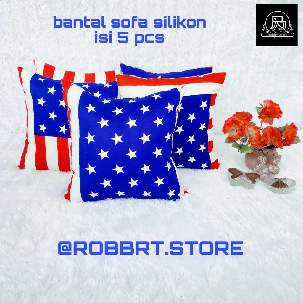 ✅COD Set Bantal Sofa Minimalis 40x40 Isi 5 Pcs / Set Bantal Kursi Sofa Bed Minimalis Ruang Tamu