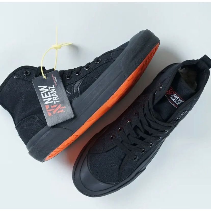 Sepatu Pria Wanita Newtranz X3 Full Black HIGH Lokal Brand Original