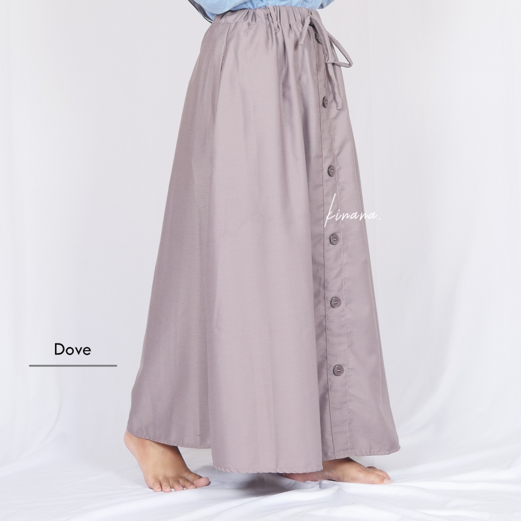 Audrey Cotton Skirt | Rok Panjang Katun | Rok Motif Polos A Line