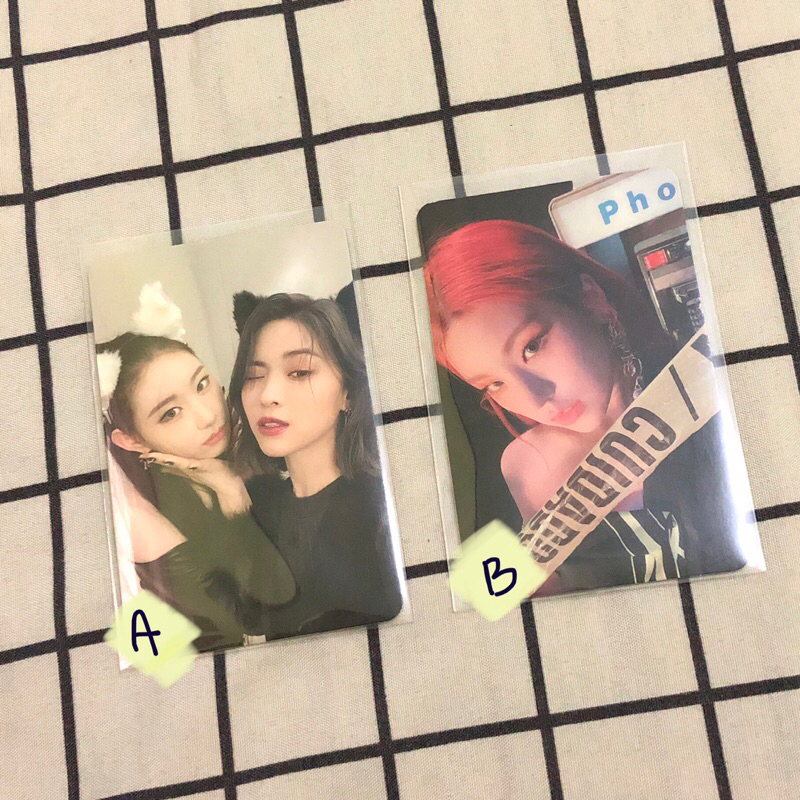 official photocard yeji unit ryujin chaeryeong itzy (pc album cheshire, guess who, yeji caution)