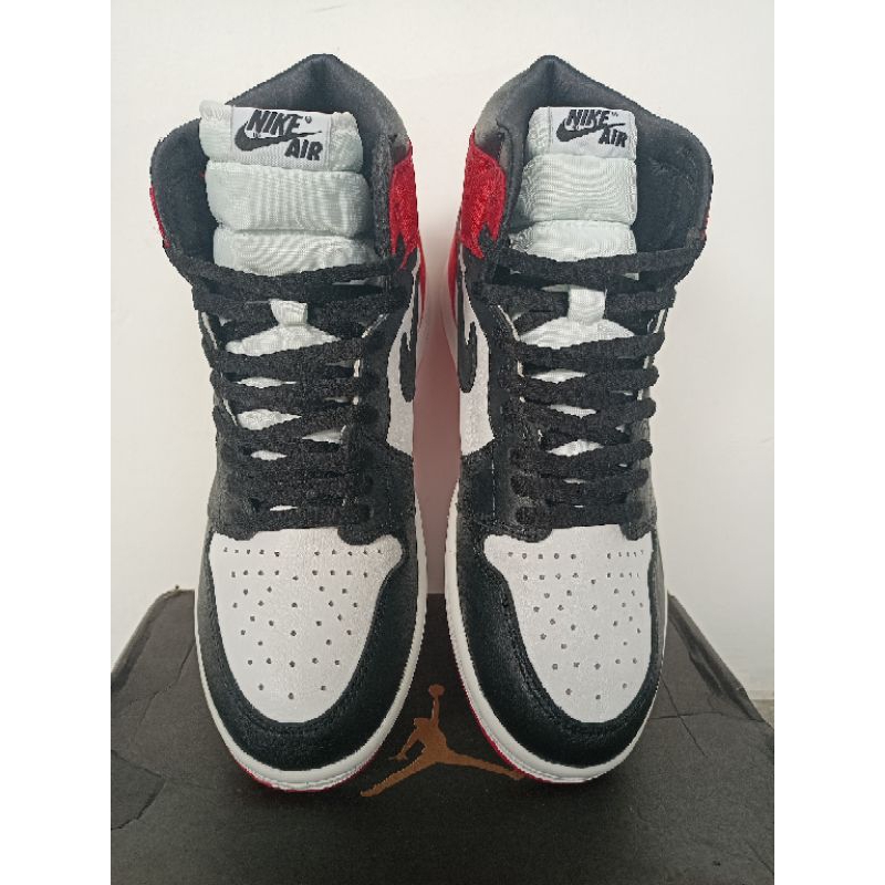 AJ 1 high satin black toe size 44