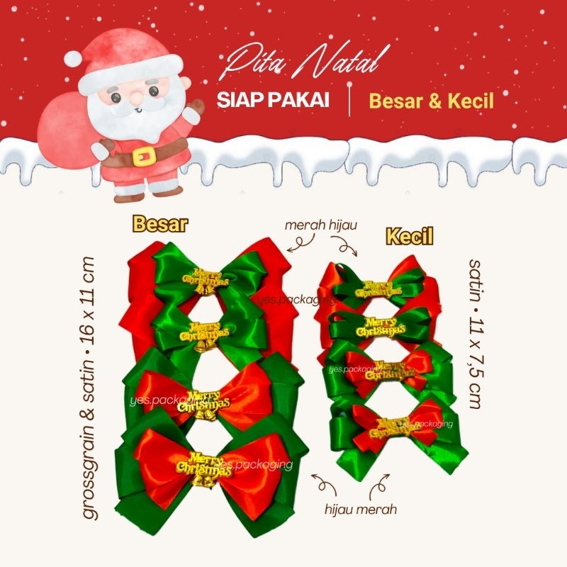 

PITA HAMPERS NATAL Pita Parcel Christmas Natal Grosgrain Organdi Satin Siap Pakai