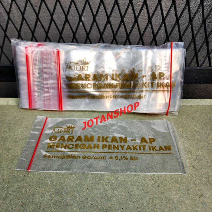 plastik garam garem ikan aquarium aquascape