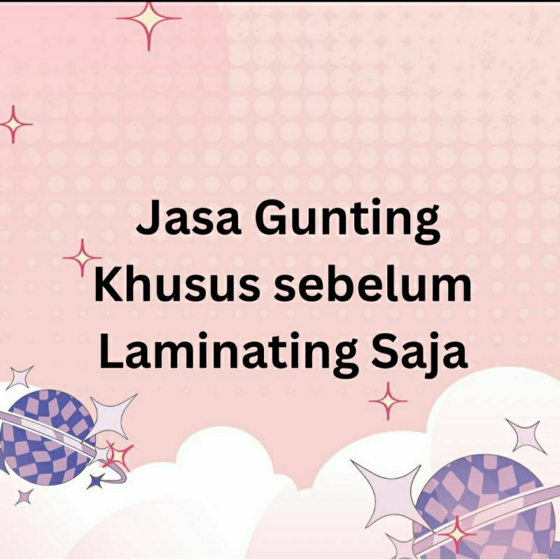 

Gunting khusus sebelum laminating saja