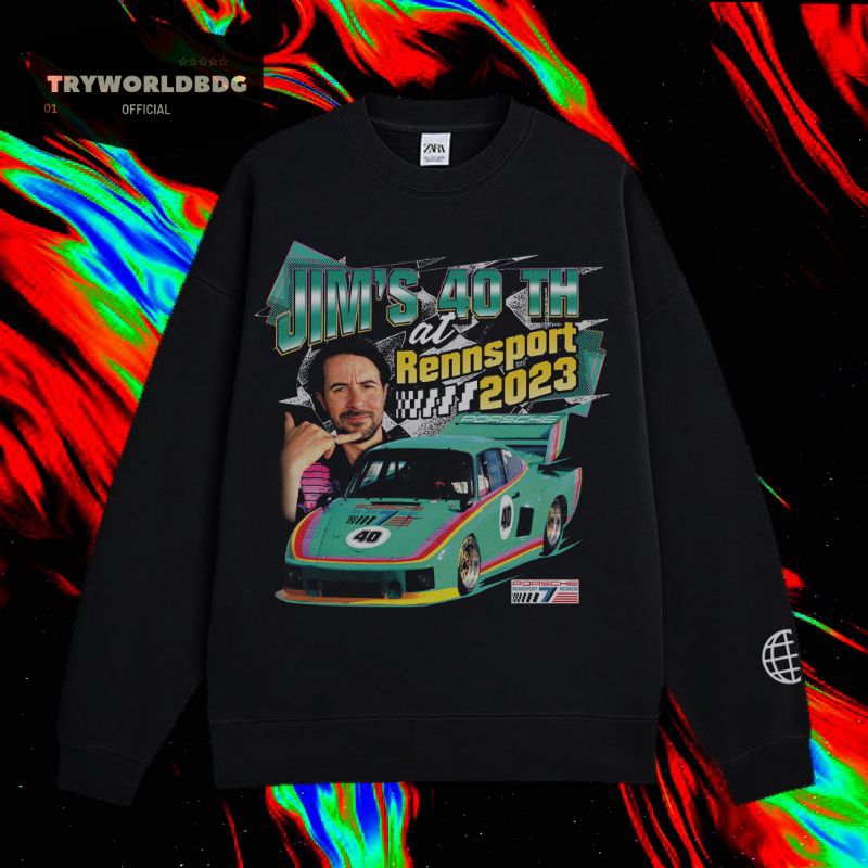 TRYWORLDBDG OFFICIAL "NASCAR" CREWNECK | SWEATER | HOODIE | CREWNECK HITAM | CREWNECK NASCAR JIM'S 4