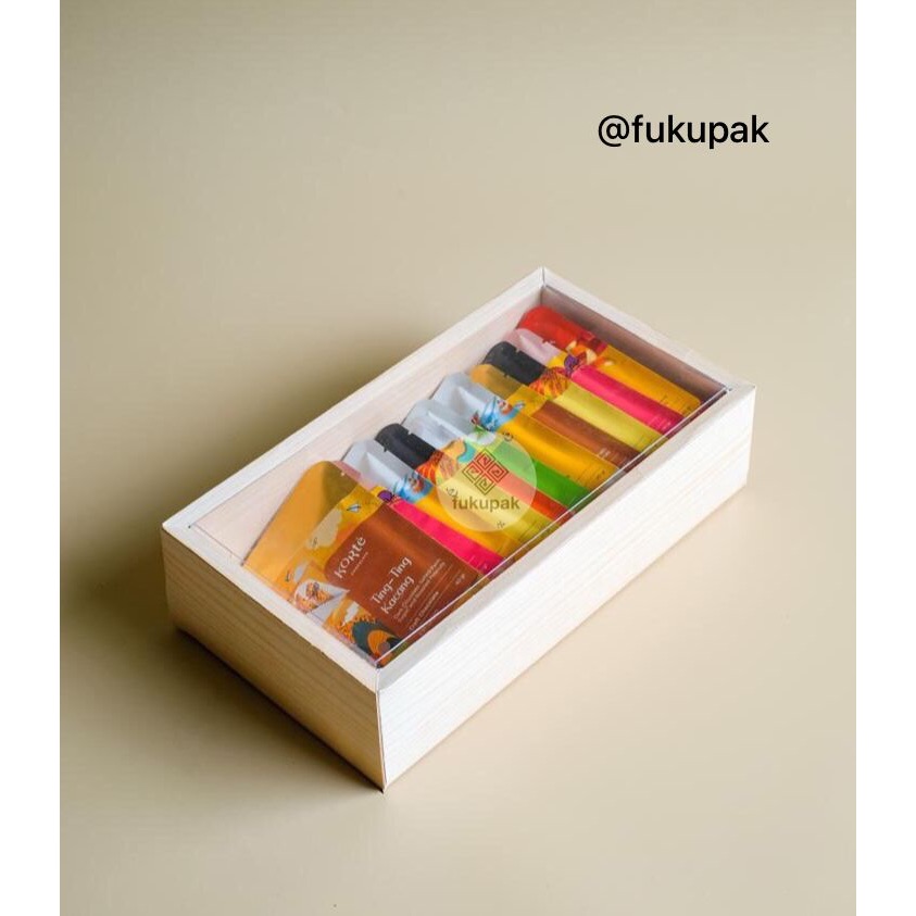 

Box Design Kayu (10pcs) kotak kue cake bolu lapis spiku dus toples