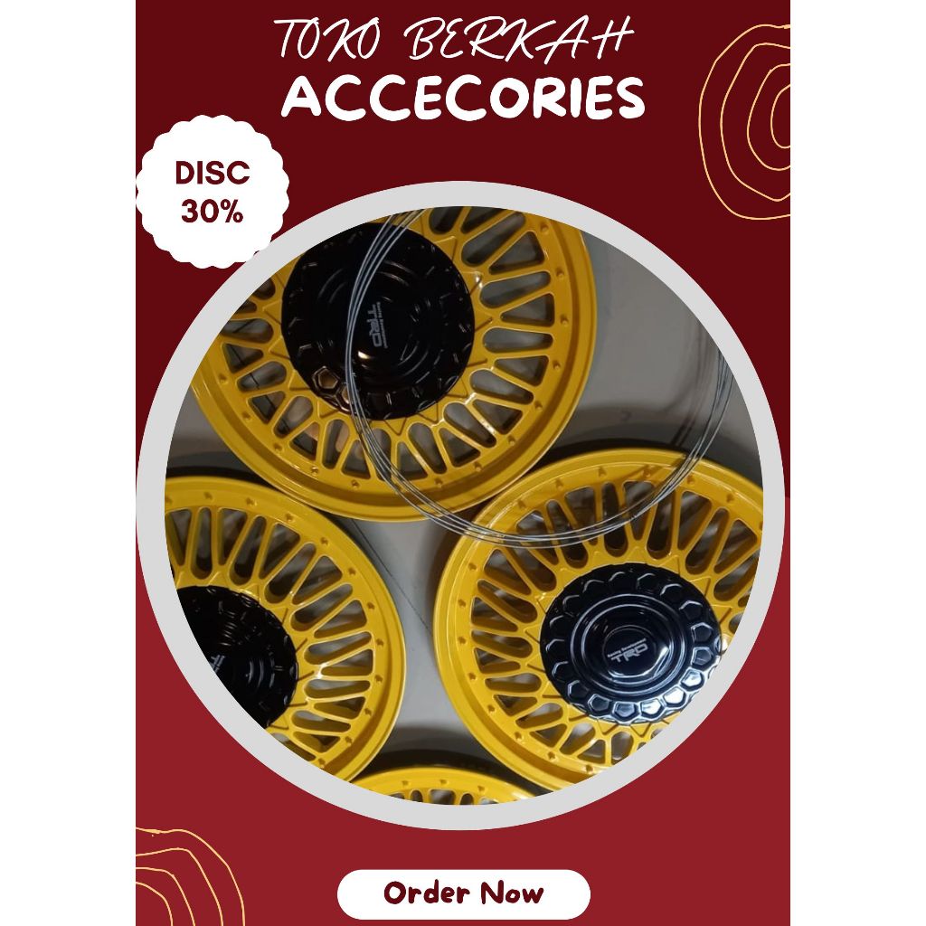"Tutup Dop Velg Mobil Ring 14 - Dop Velg Kaleng Mobil Ring 14 - Dop Velg Mobil Ring 14 - 1 SET DOP R