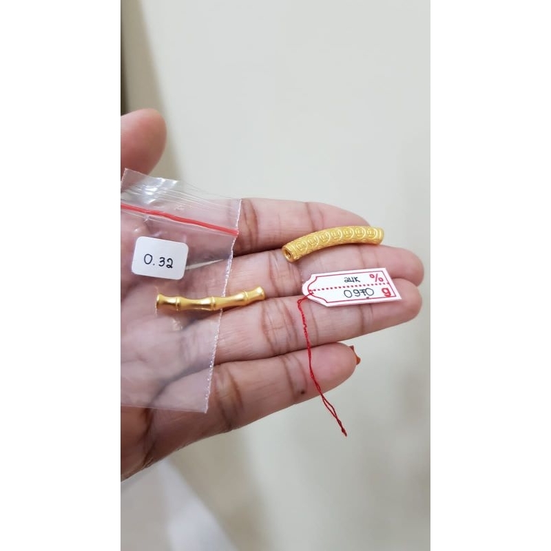 ACC CHARM BAMBU VARIASI EMAS HONGKONG 24K 999 ORIGINAL