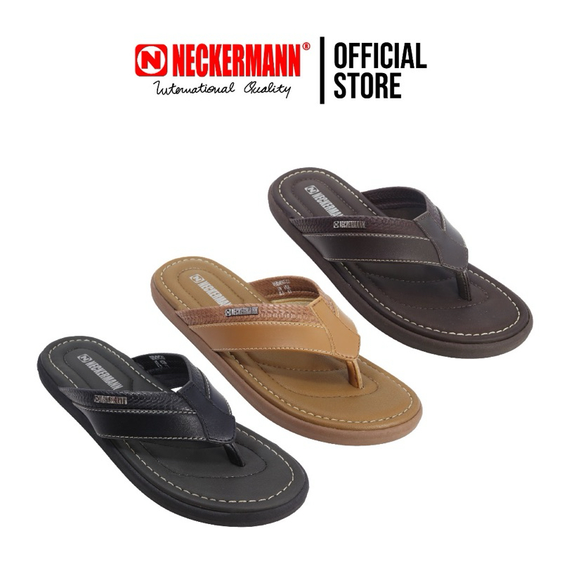 Sandal Kulit Neckermann Jepit Pria - Sendal Neckerman Vermont 111 Original