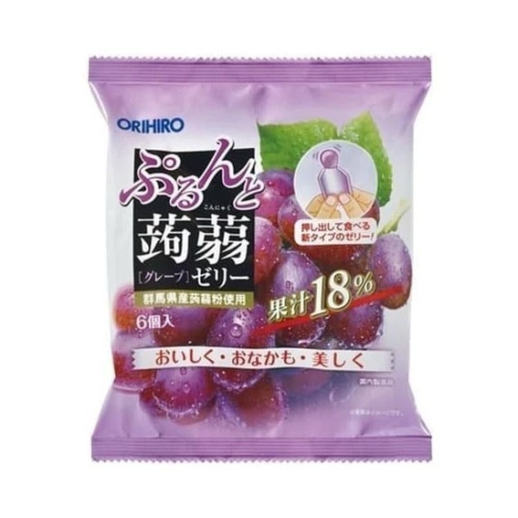 

Orihiro Grape Konyaku Pouch Jelly / Jelly Jepang Rasa Anggur 120 Gram