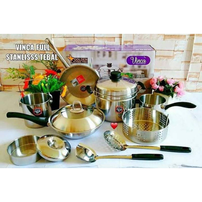 Panci set stanllis VINCA - golden flying fish