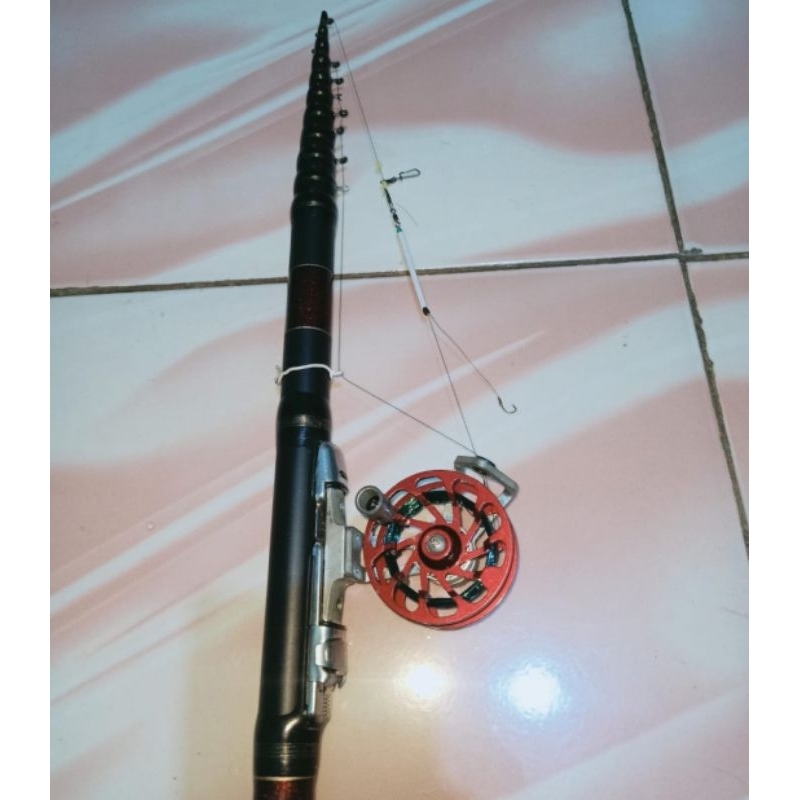 Joran Tegek Kolong Orca Reel Full Metal