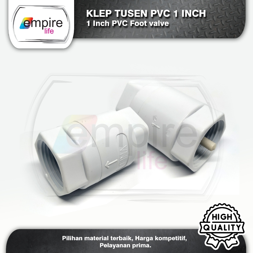 Tusen Klep PVC 3/4 inch / Tossen