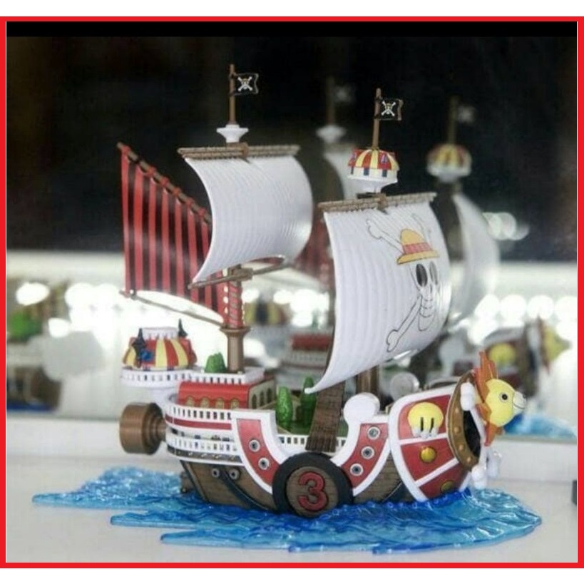 MAINAN ANANK DIY PUZZLE SUSUN PAJANGAN MODEL Grandship one piece kapal thousand sunny go action figu