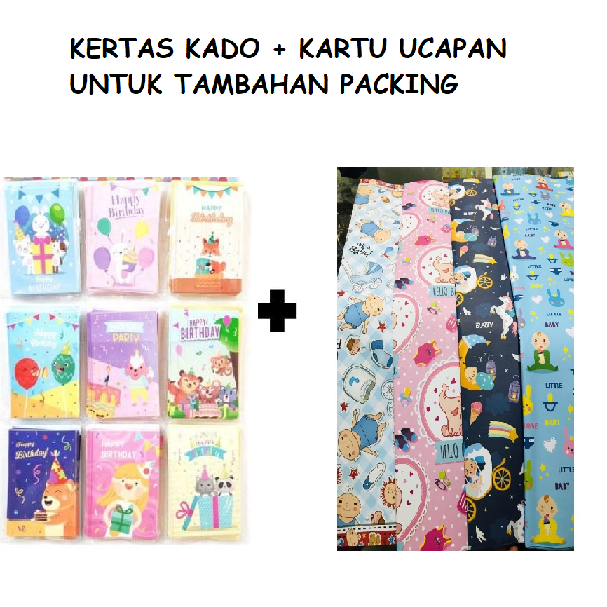 

KERTAS KADO DAN KARTU UCAPAN UNTUK TAMBAHAN PACKING